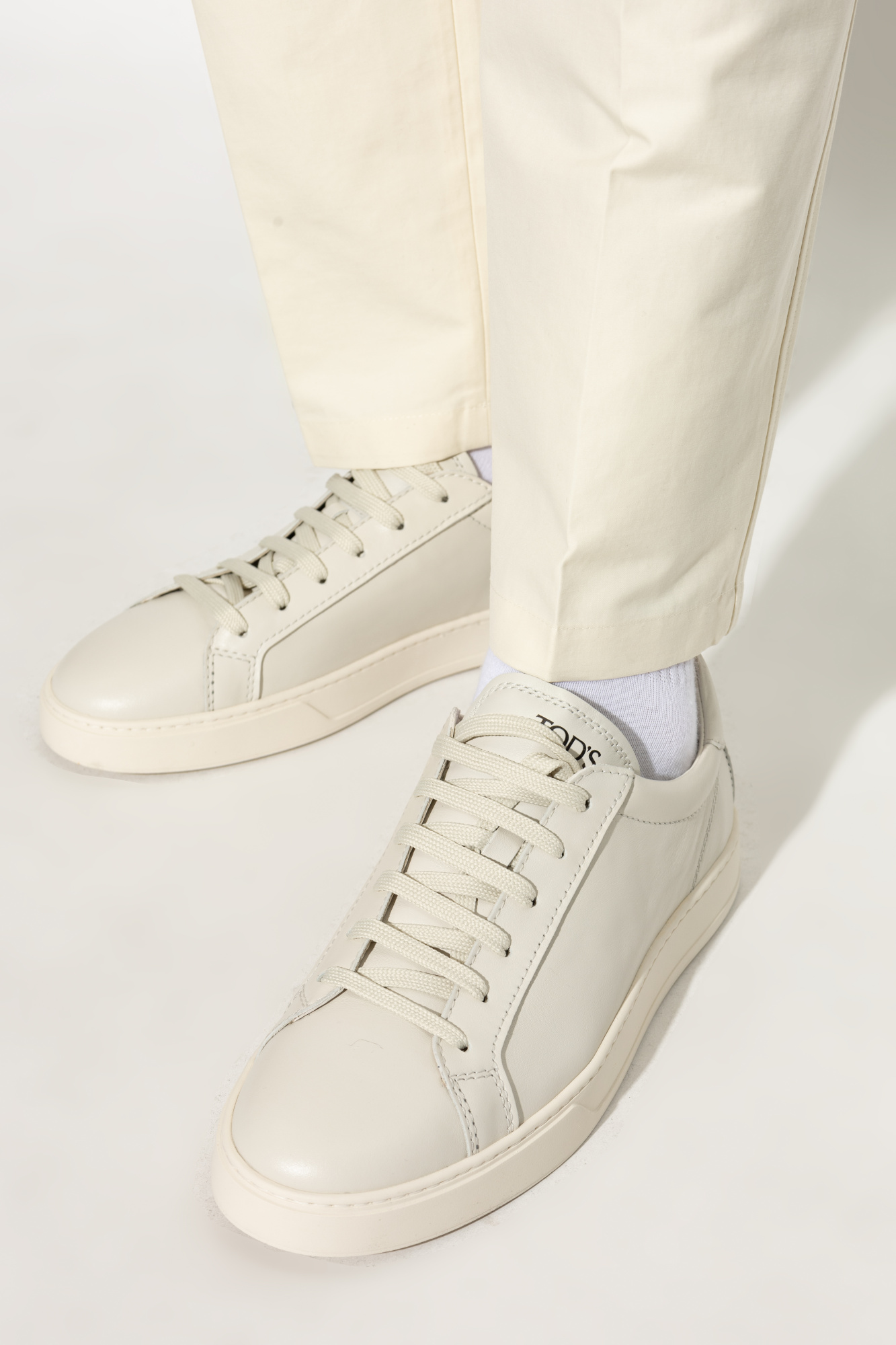 スニーカー TOD'S T Vintage Sneakers - Tod's - Leather - Beige Woman BEIGE T Vintage Sneakers in Pashmy Suede